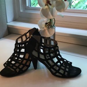 Marc Fisher mid-heel evening sandal.